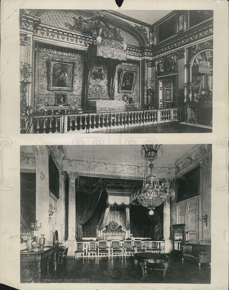 1918 Press Photo Versailles Palace Louis IX Chmaber Interior France - Historic Images