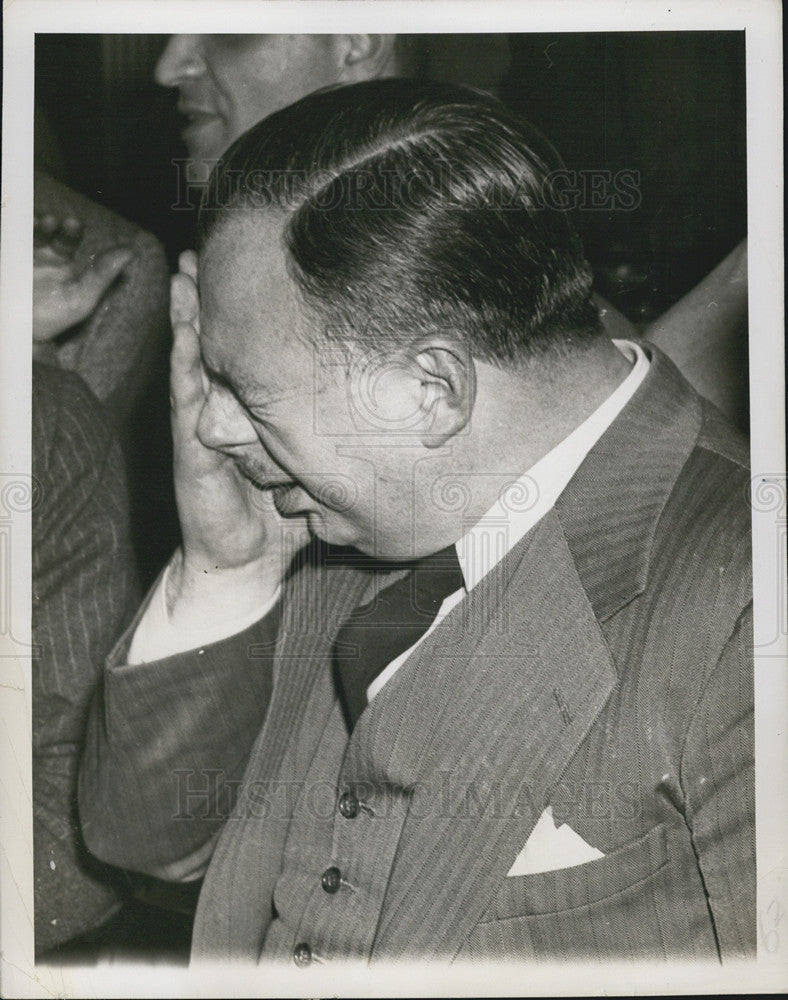 1951 Press Photo Michael DiSalle at a press conference in Washington - Historic Images