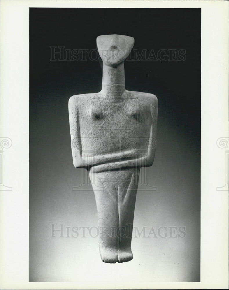 1979 Press Photo Ancient sculpture and ceramics of the Aegean - Historic Images