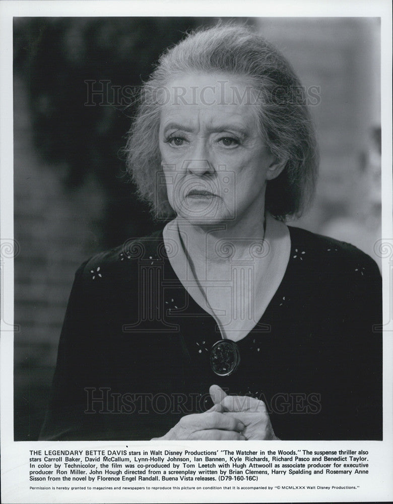 Press Photo Bette Davis in The Watcher In The Woods - Historic Images