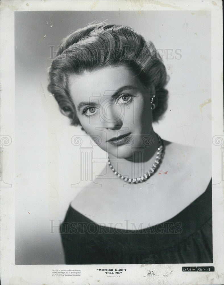 1950 Press Photo Dorothy McGuire in Mother Didn&#39;t Tell Me - Historic Images