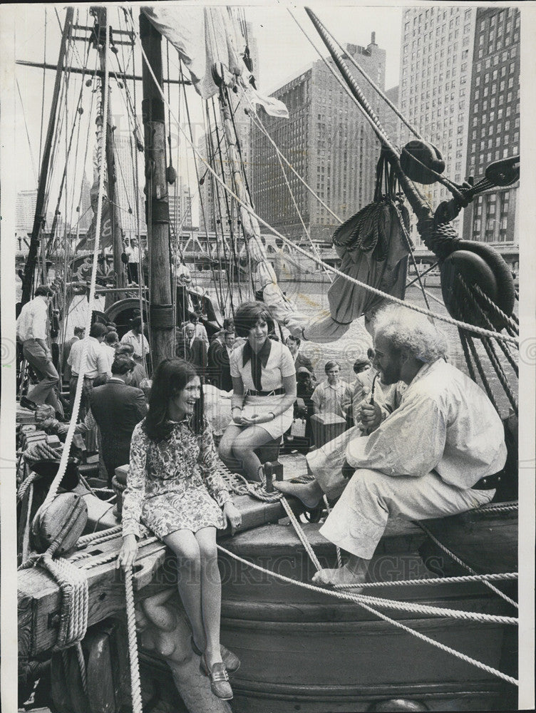 1971 Press Photo Replica Of The Ketch Nonsuch That Sailed 1668 From England - Historic Images