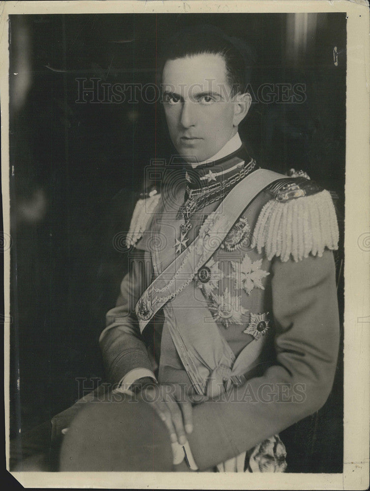 1937 Press Photo Crown Prince Humbert of Italy - Historic Images