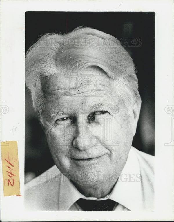 Dr. Edward Cole 1986 Vintage Press Photo Print - Historic Images