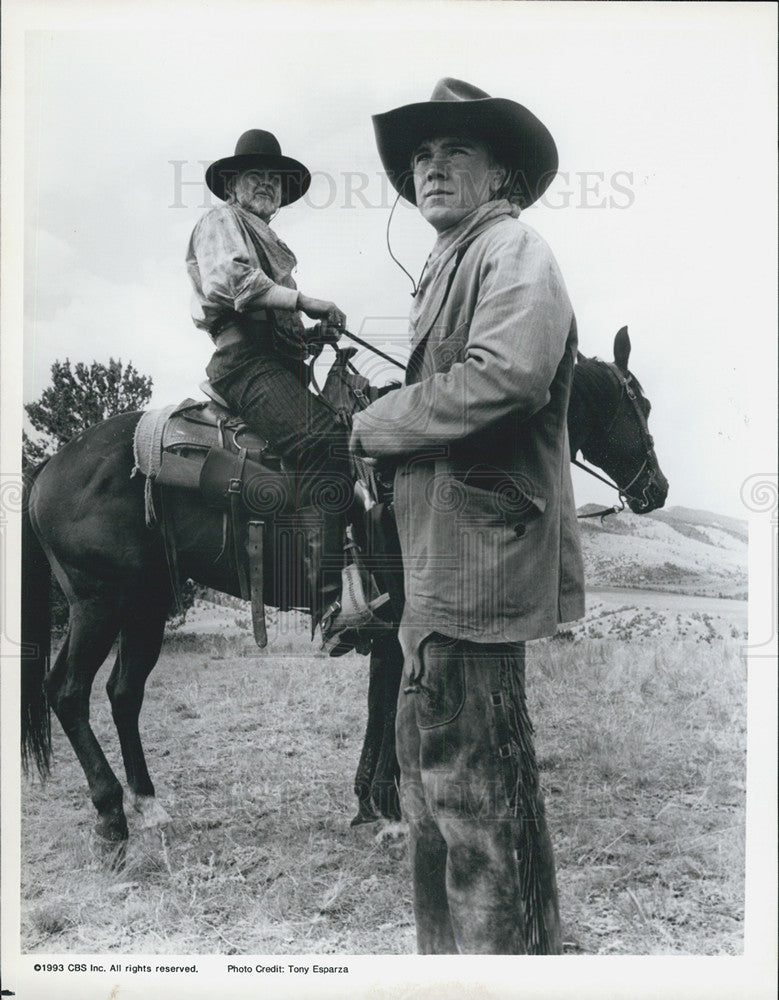 1993 Press Photo Jon Voight and Ricky Schroder in &quot;Return to Lonesome Dove&quot; - Historic Images