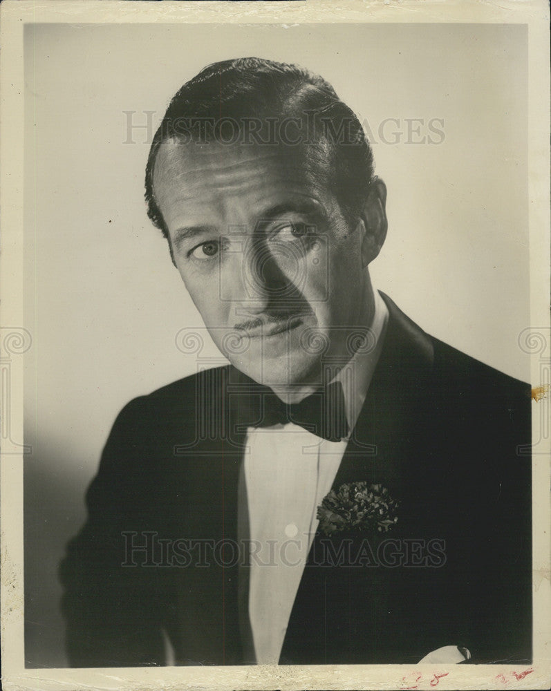 1959 Press Photo Actor David Niven - Historic Images