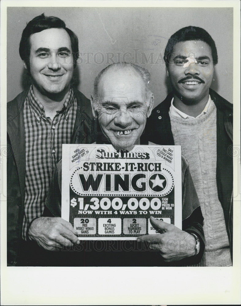 1984 Press Photo Marty Swartz, Simon J Nedeisky, Vincent A Pierce, Wingo Winners - Historic Images