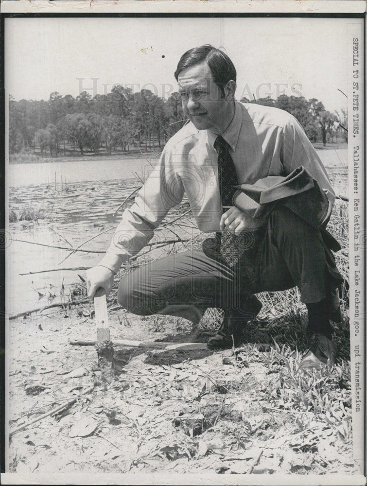 Press Photo Garbage in Lake Jackson, Fl - Historic Images