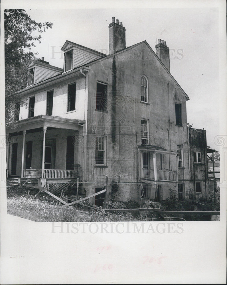 1966 Press Photo Tallahassee&#39;s Brown House Falling Apart - Historic Images