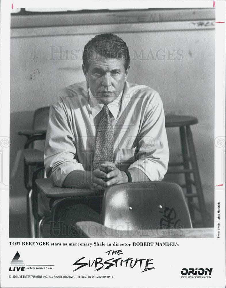 1996 Press Photo Tom Berenger Stars As Mercenary Shale In &quot;The Substitute&quot; - Historic Images