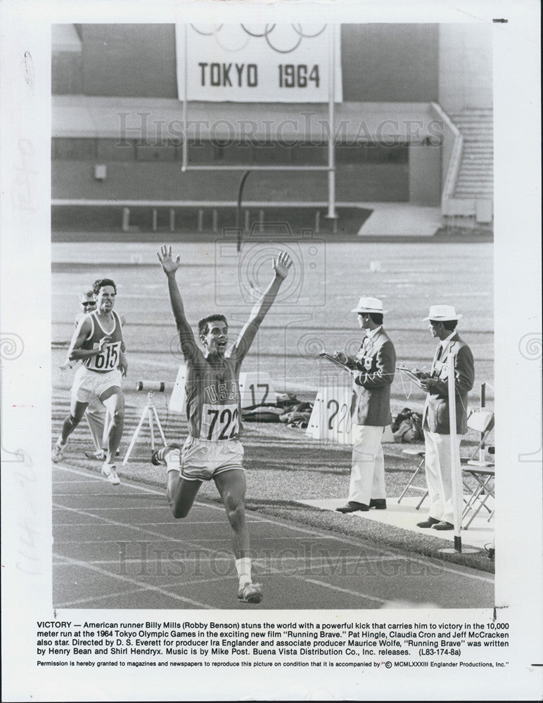 1983 Press Photo Actor Robby Benson in &quot;Running Brave&quot; - Historic Images