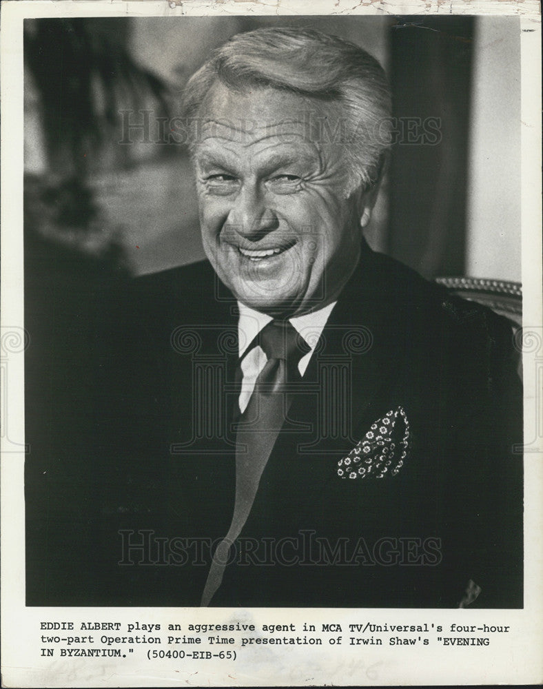 1981 Press Photo Evening In Byzantium Miniseries Actor Eddie Albert - Historic Images