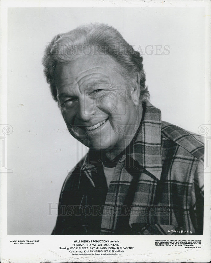 1975 Press Photo Escape To Witch Mountain Film Actor Eddie Albert Portrait - Historic Images