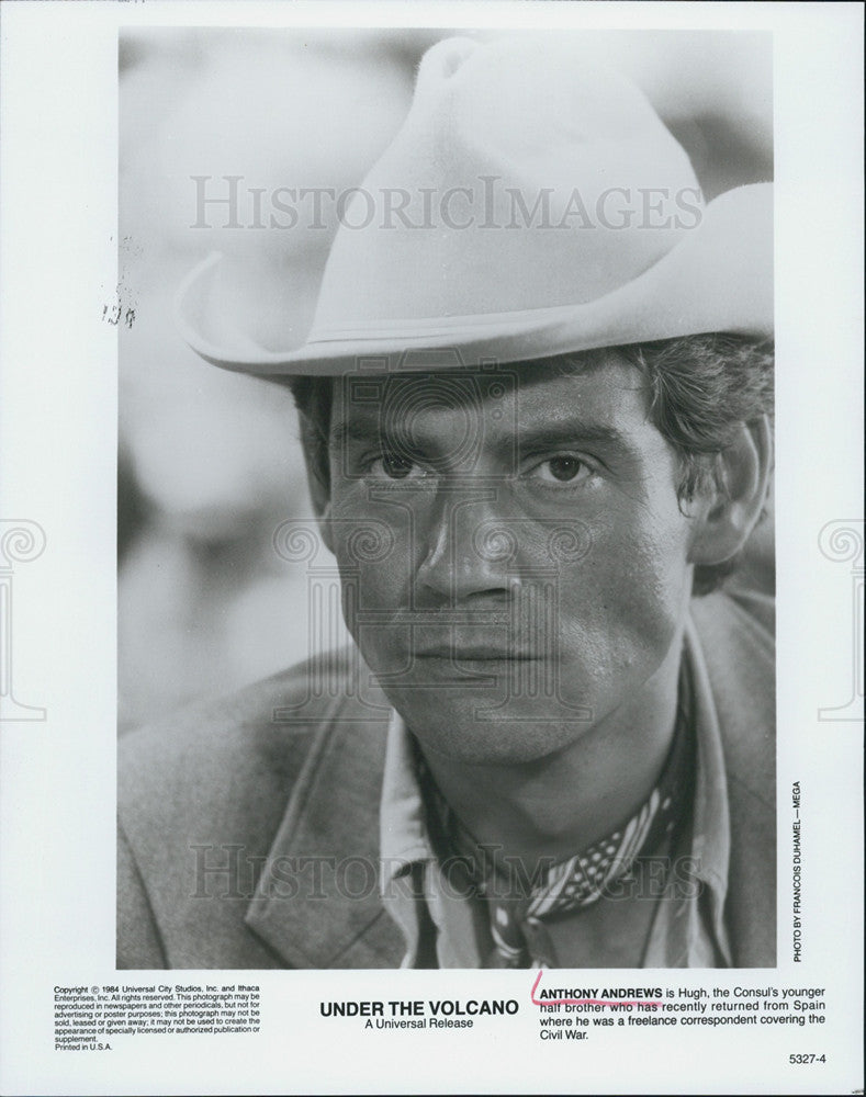 1984 Press Photo Anthony Andrews in &quot;Under the Volcano&quot; - Historic Images