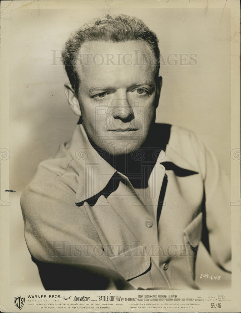 1962 Press Photo Van Heflin in &quot;Battle Cry&quot; - Historic Images