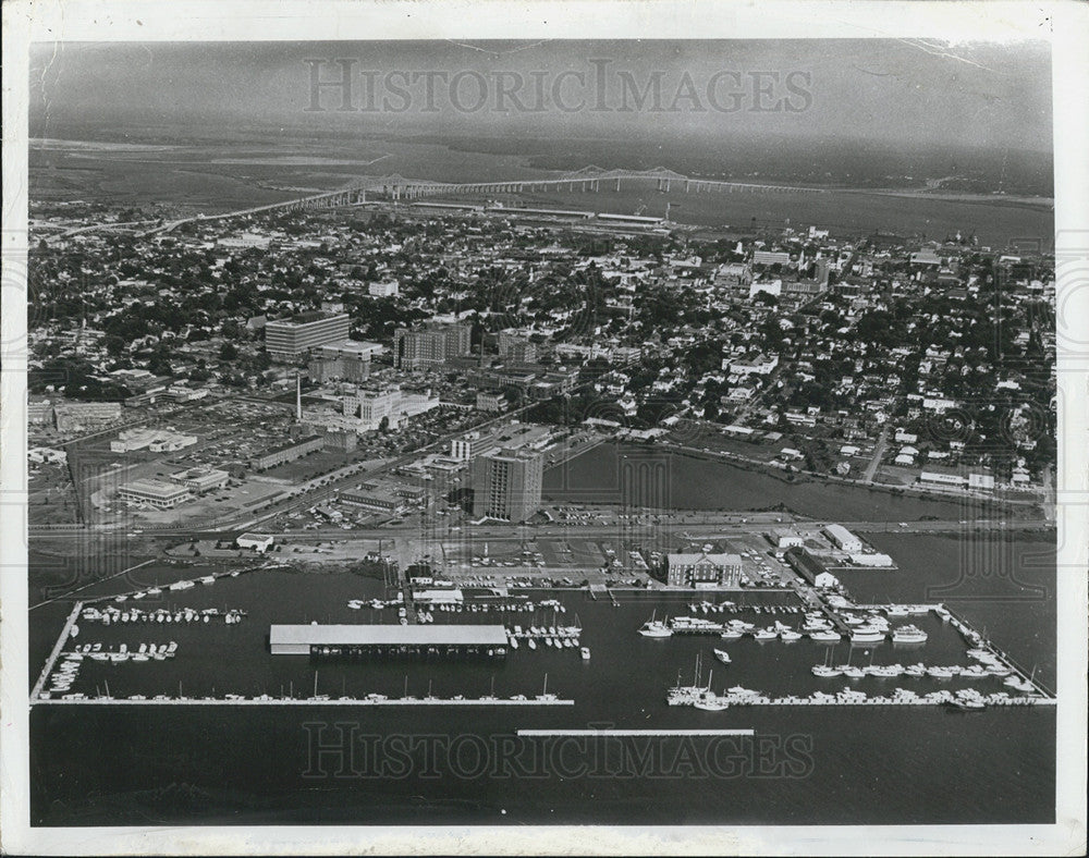 1974 Press Photo Charleston Aerial View South Carolina - Historic Images