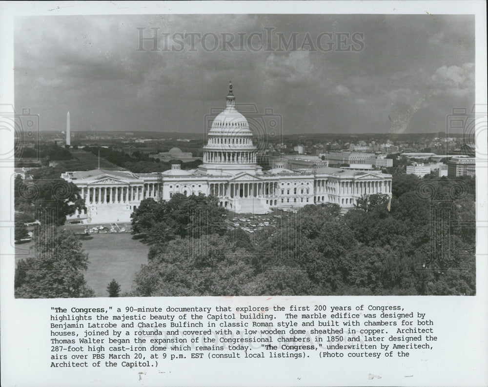 1989 Press Photo Capitol Building, Washington, DC - Historic Images