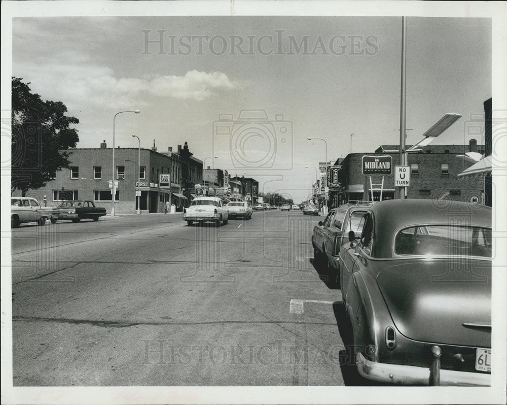 1968 Press Photo A Street View In Minnesota - Historic Images