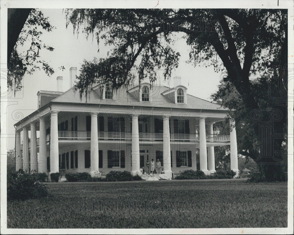 1974 Press Photo Antebellum Home Of Natchez Mississippi Exterior - Historic Images