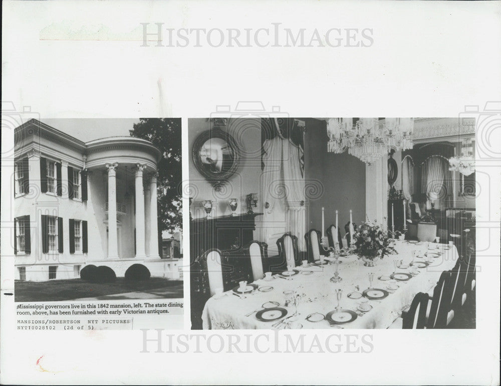 1981 Press Photo The Des Moines Terrace Hill Mansion &amp; Mississippi governor&#39;s mansion - Historic Images