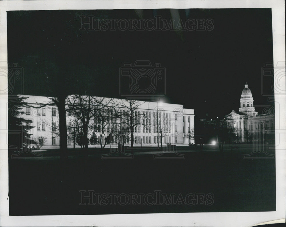 1954 Press Photo Wyoming State Supreme Court Building - Historic Images