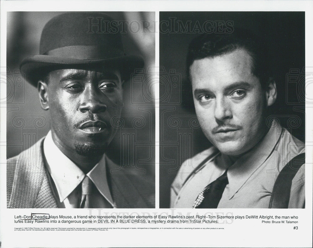 1996 Press Photo Don Cheadle &amp; Tom Sizemore Star In &quot;Devil In A Blue Dress&quot; - Historic Images