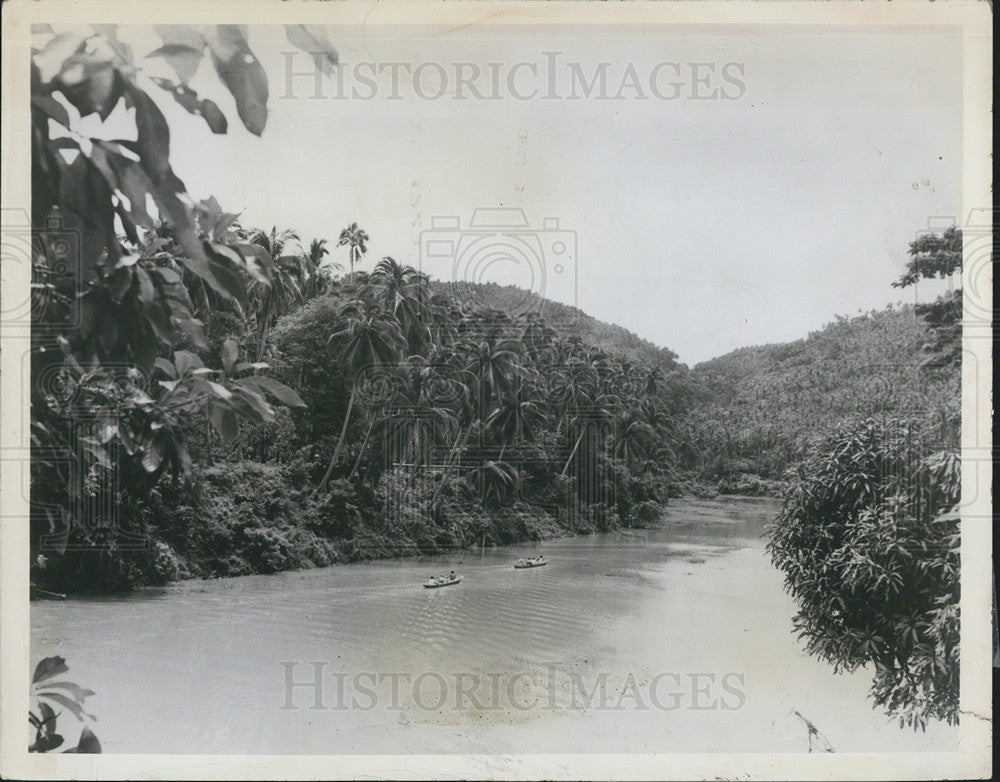 1964 Press Photo The Pagsanjan River in the Phillipines - Historic Images