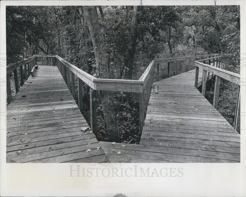 1978 Press Photo Walkways in Sawgrass Lake Park - Historic Images