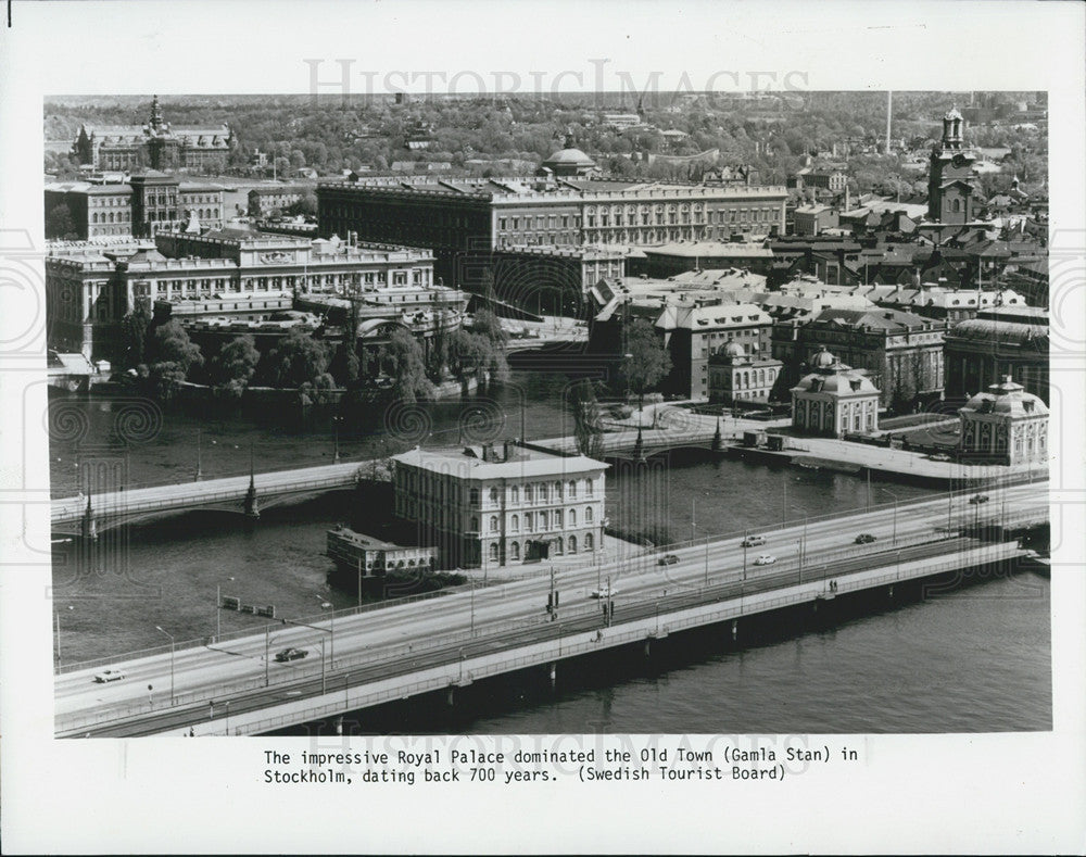 1985 Press Photo The Royal Palace in Old Town, Stockholm, Sweden - Historic Images