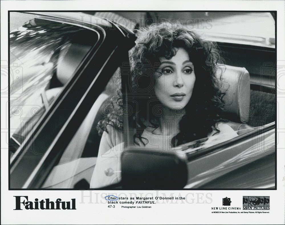 Press Photo Actress Cher in Faithful - Historic Images