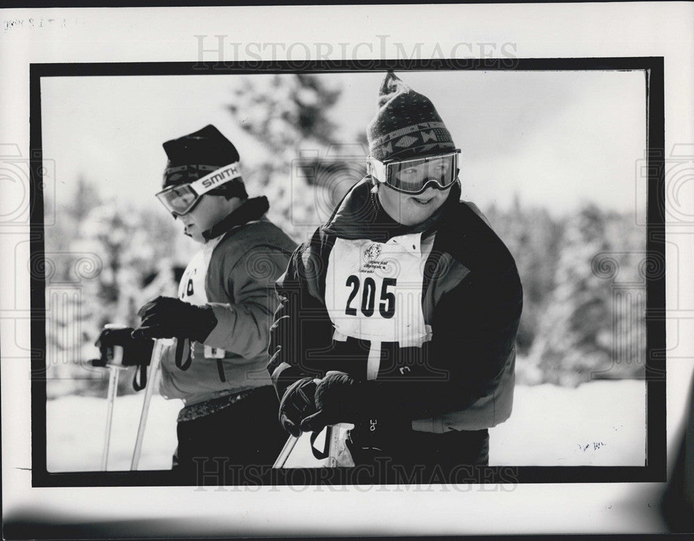 1989 Press Photo Brain Brainerd Photo, Special Olympics Contestants - Historic Images