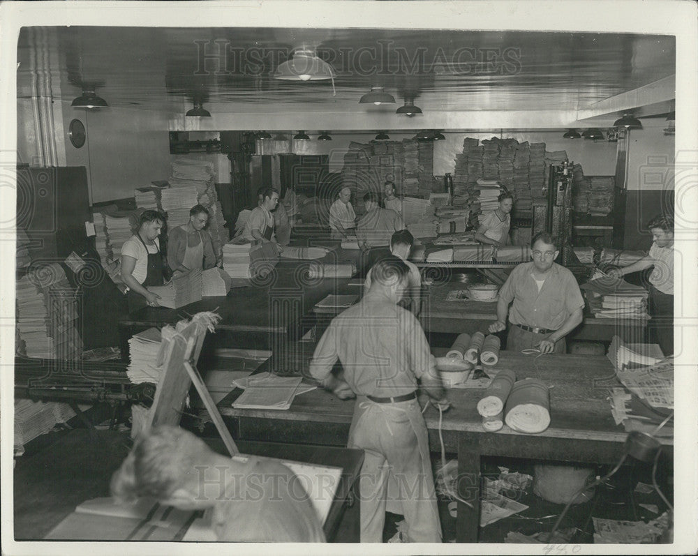 1940 Press Photo D. N. Mailing Room - Historic Images