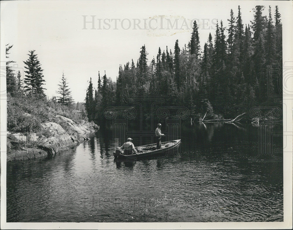 1964 Press Photo Fishing In The Reed Lake Area, Manitoba, Canada - Historic Images