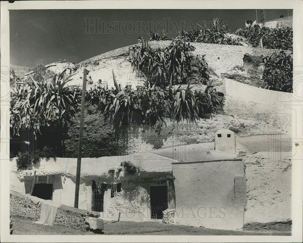 1953 Press Photo Caves on Sacro Monte in Granada - Historic Images