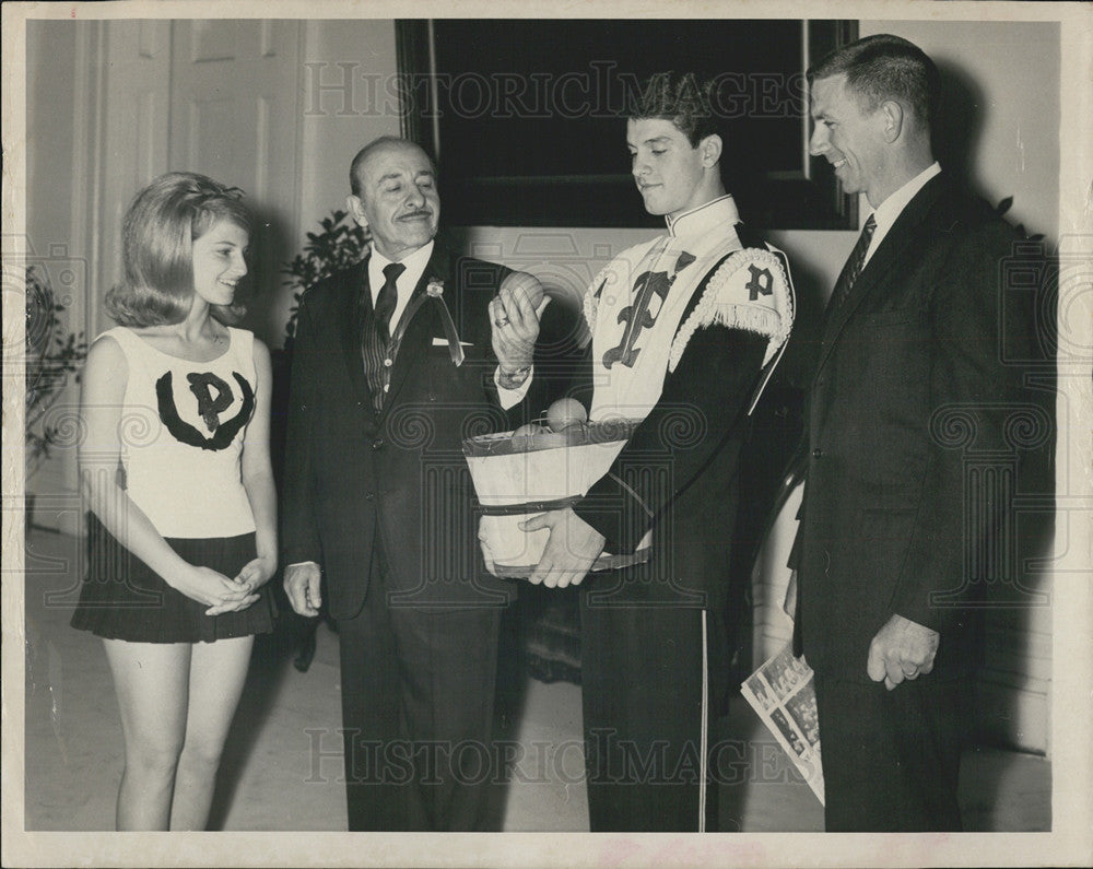 1967 Press Photo Palmetto High School Band participates in Mardi Gras parade - Historic Images