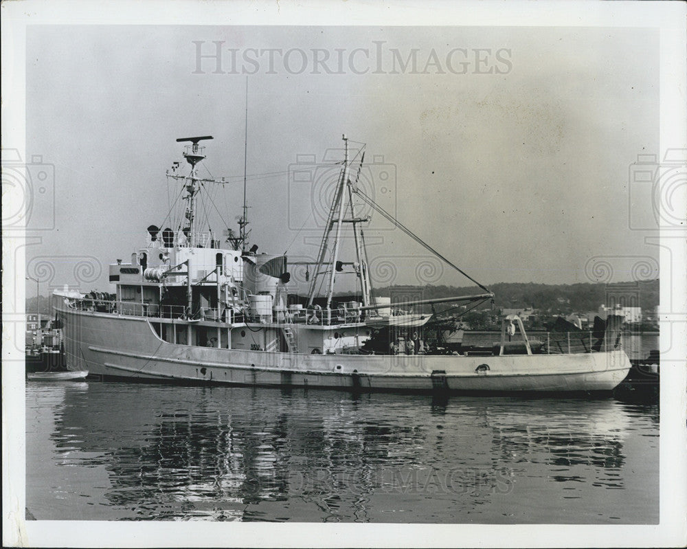 1965 Press Photo FWS Geronimo, Research Vessel, Tropical Atlantic Biological Lab - Historic Images