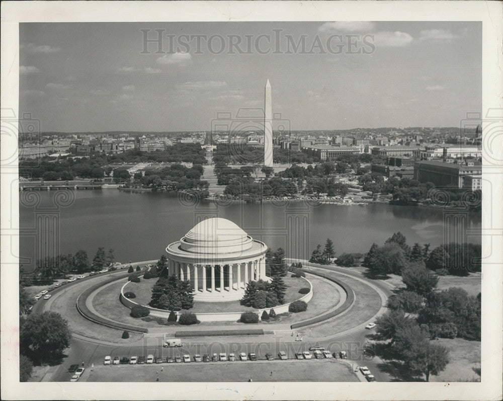 1963 Press Photo Jefferson Memorial in Washington DC - Historic Images