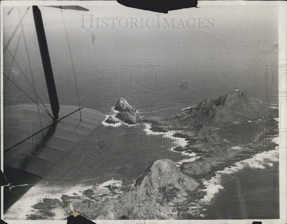 Press Photo An Aerial View Of An Island - Historic Images