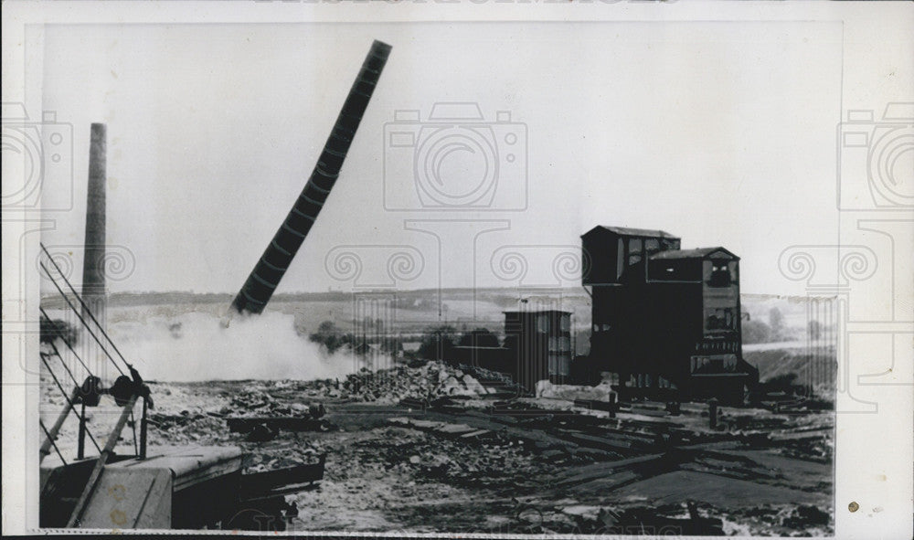 1963 Press Photo Idle Coal Mine At Bochum, West Germany&#39;s Ruhr Region - Historic Images