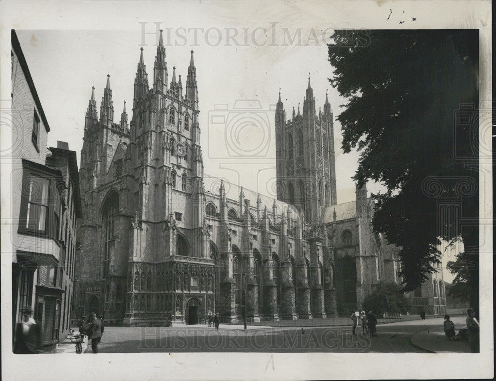 1942 Press Photo Canterbury Church England Exterior - Historic Images