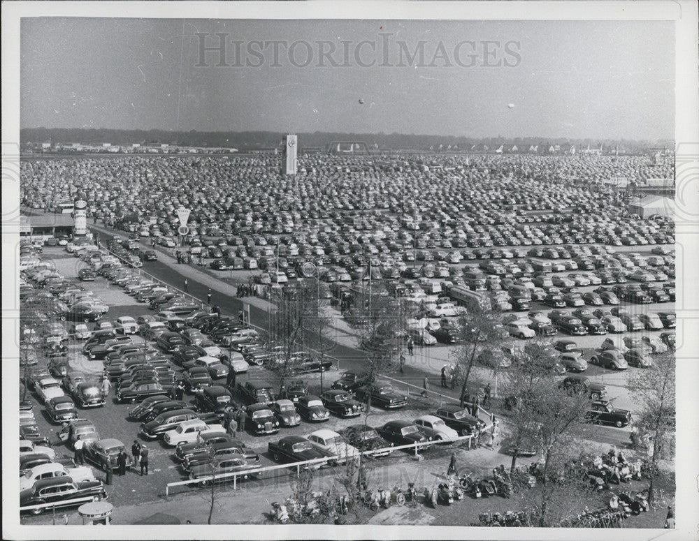 1957 Press Photo International German Industrial Fair On Opening Day, Hanover - Historic Images