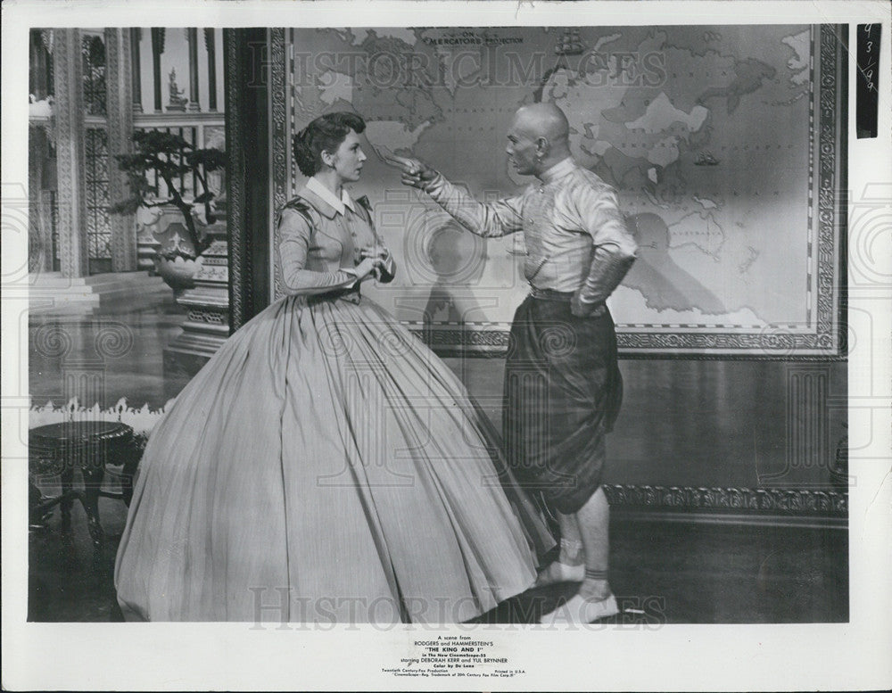 1956 Press Photo The King and I Deborah Kerr Yul Brynner Rodgers and Hammerstien - Historic Images