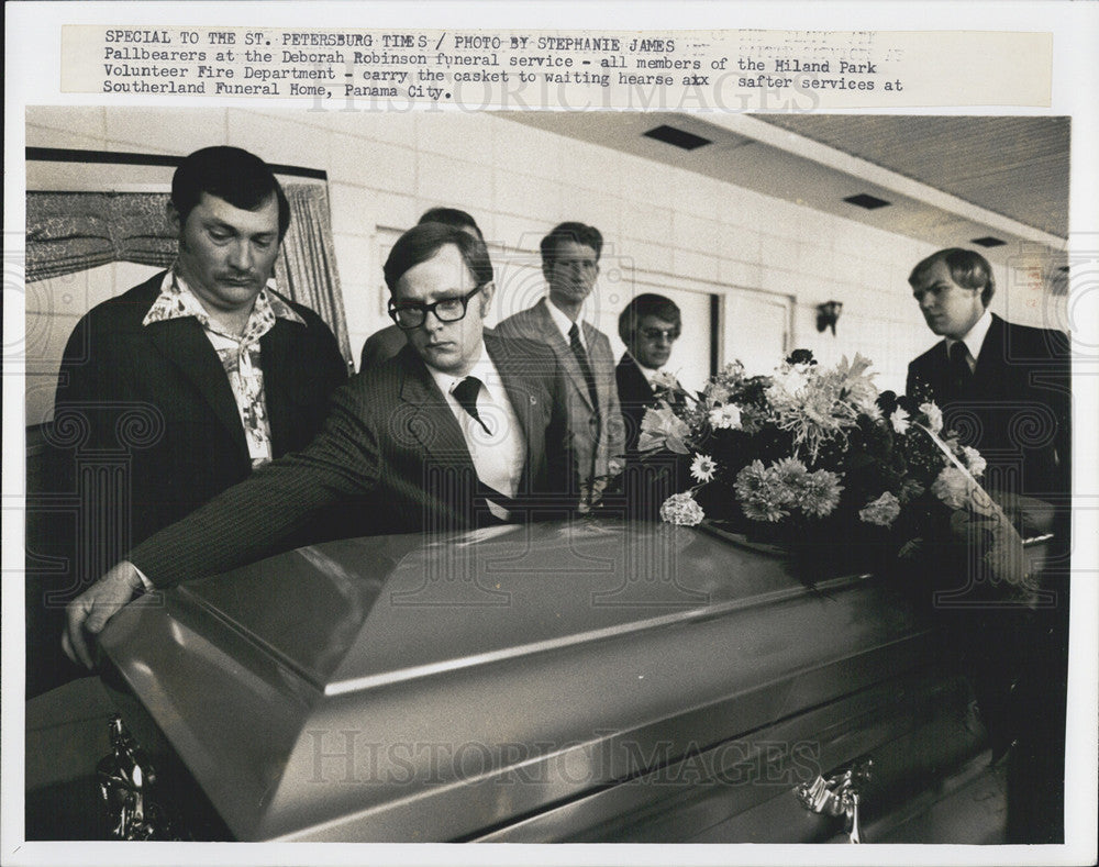 1978 Press Photo Deborah Robinson Funeral after Tragic Youngstown Train Accident - Historic Images