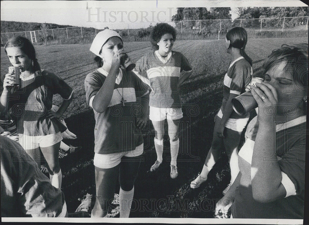 1975 Press Photo Schwaben center soccer in Buffalo Grove Ill - Historic Images