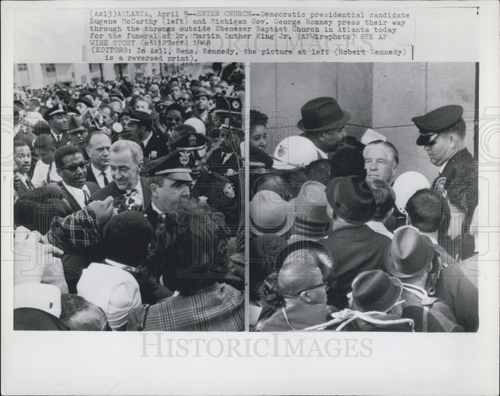 1968 Press Photo Democratic Presidential Candidate Eugene McCarthy George - Historic Images