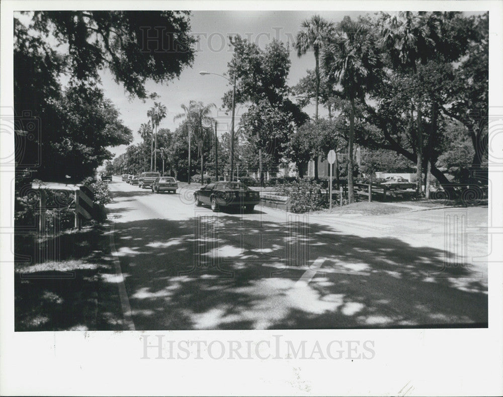 1987 Press Photo S. West Shore Boulevard in Tampa, Florida - Historic Images