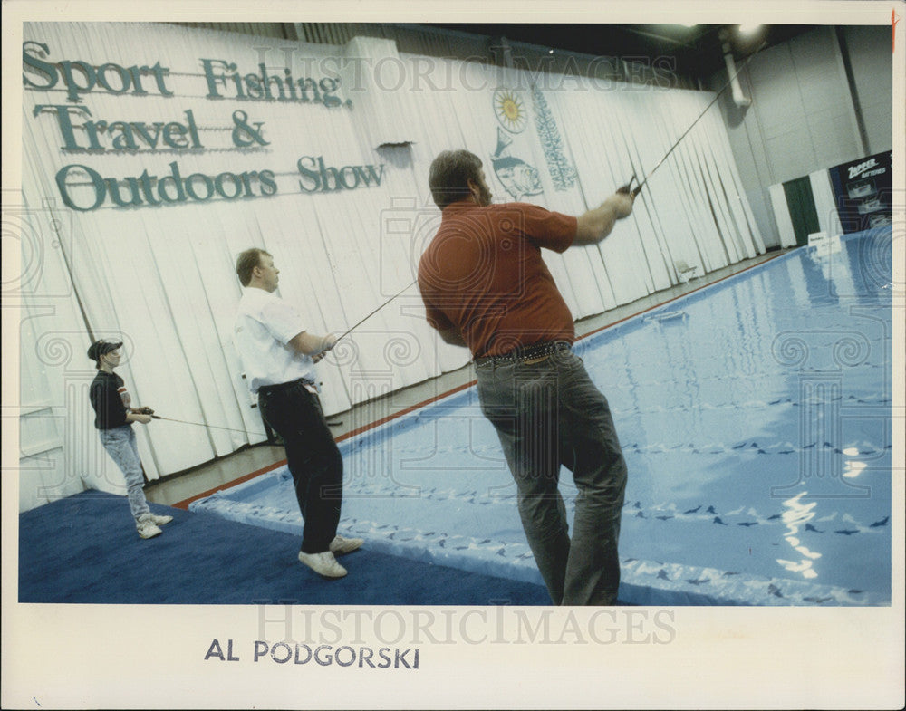 1991 Press Photo Tony Pontene, Mark Cooper, Jerry Hoffman - Historic Images