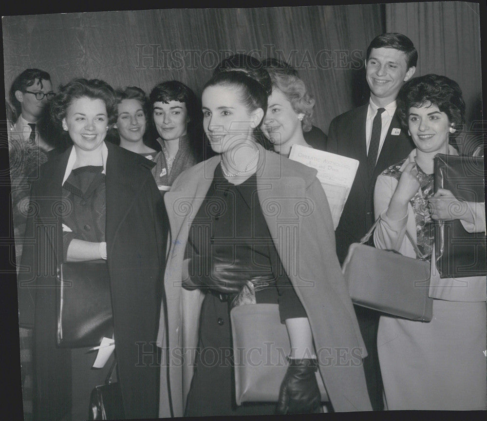 1961 Press Photo 6th Annual Central Auditions Of Metropolitan Opera, Civic House - Historic Images