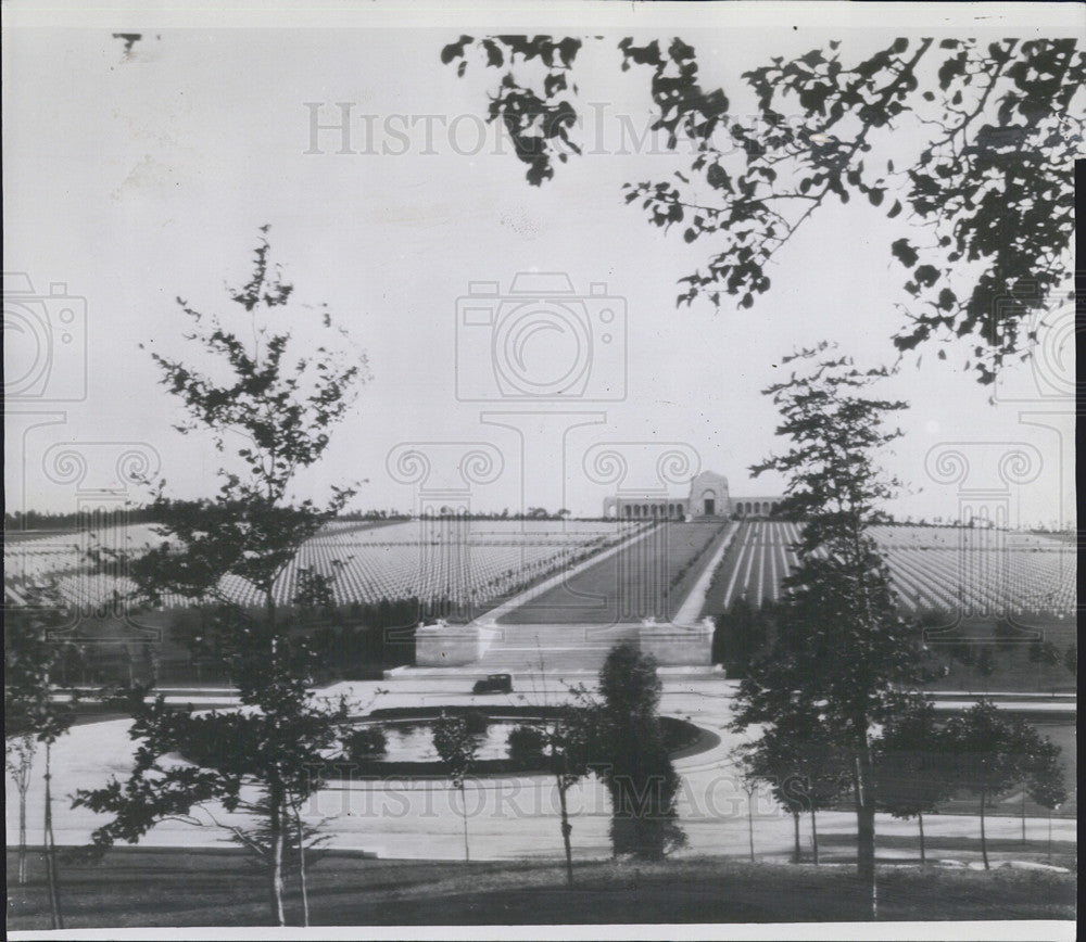 1940 Press Photo American Cemetery in Romagne, France - Historic Images