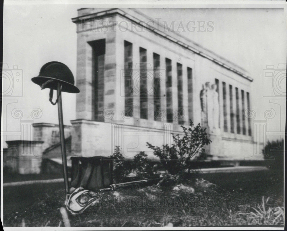 1940 Press Photo American Memorial at Chateau Thierry France - Historic Images